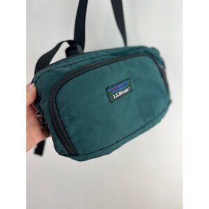 VTG LL Bean Fanny Pack Waist Belt Bag Hiking Camping Retro Logo Crossbody